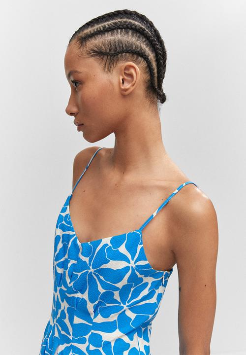 MANGO - Dress salinas - mid-blue