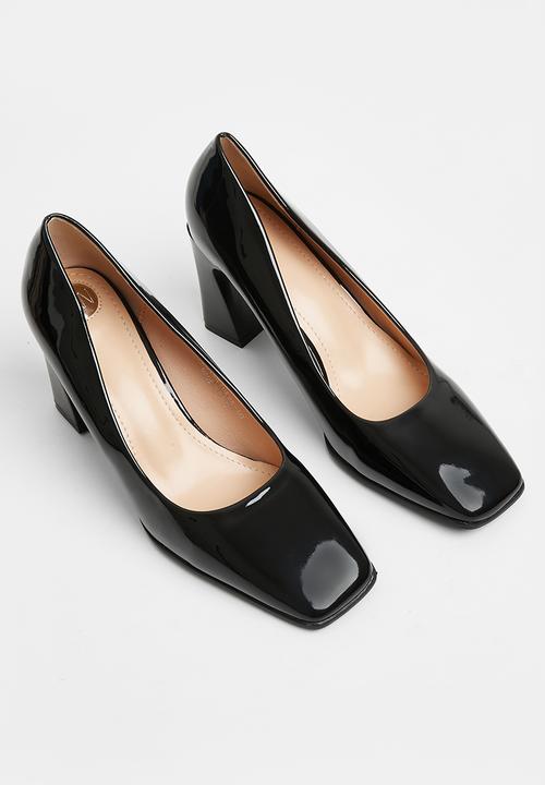 Footwork - Antella block heel - black