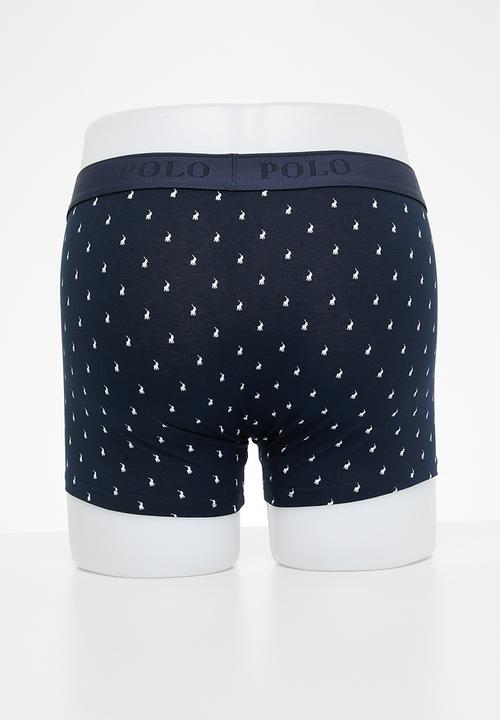 POLO - Men aop pony knit boxer - navy 