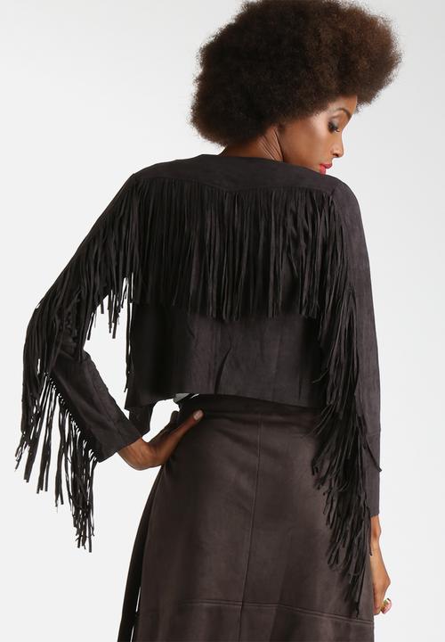 Glamorous - Suedette Fringe Jacket