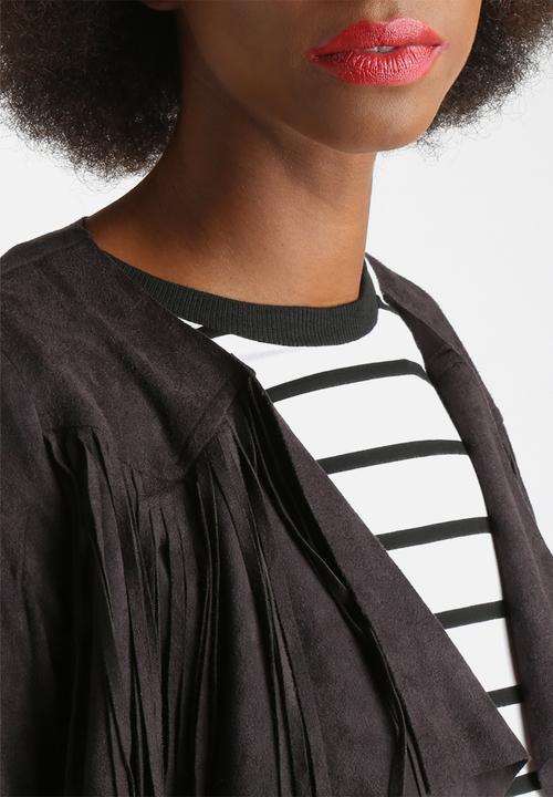 Glamorous - Suedette Fringe Jacket