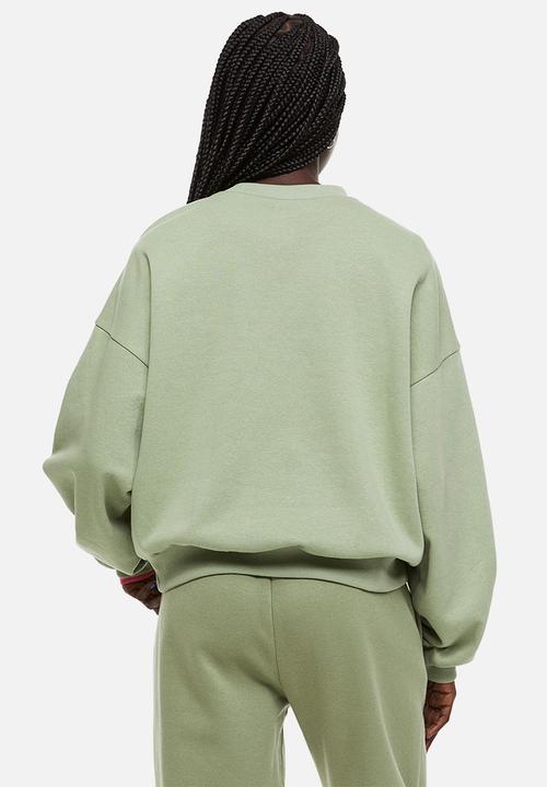 H&M - Oversized sweatshirt - khaki green