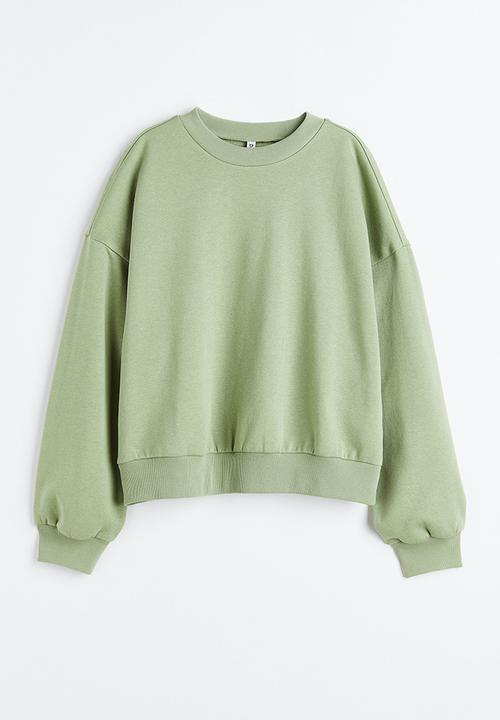 H&M - Oversized sweatshirt - khaki green