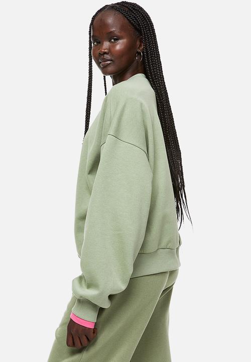 H&M - Oversized sweatshirt - khaki green