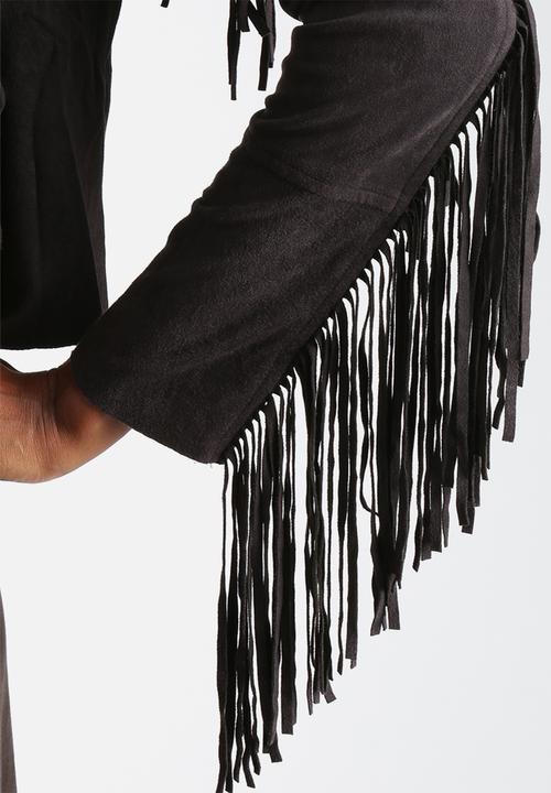 Glamorous - Suedette Fringe Jacket