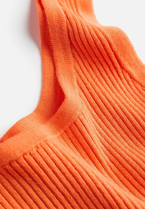 H&M - Rib-knit vest top - orange
