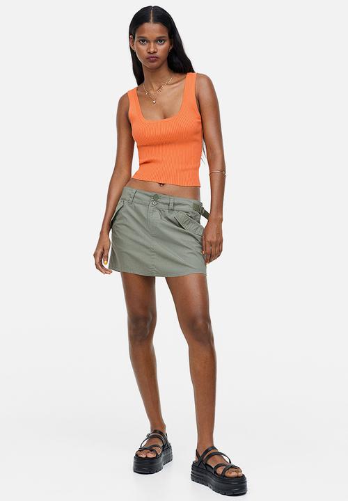 H&M - Rib-knit vest top - orange