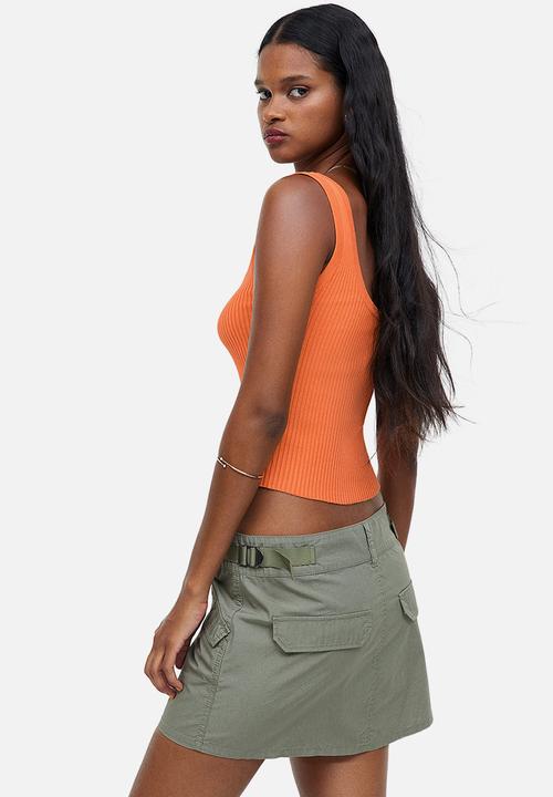 H&M - Rib-knit vest top - orange