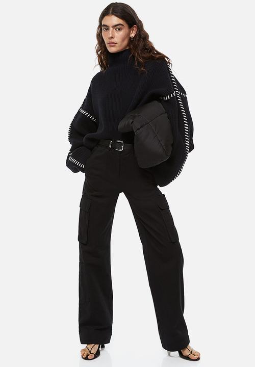 H&M - Wool turtleneck jumper - black