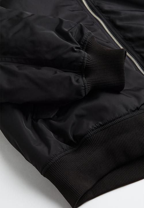 H&M - Padded bomber jacket - black