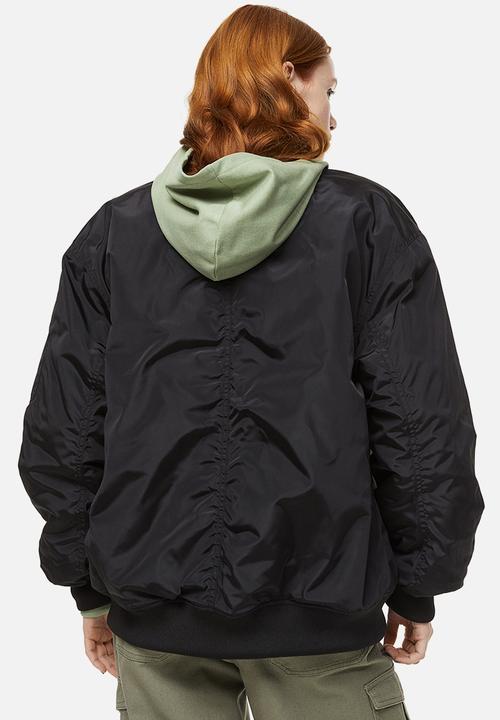 H&M - Padded bomber jacket - black