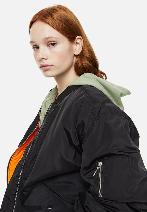 H&M - Padded bomber jacket - black