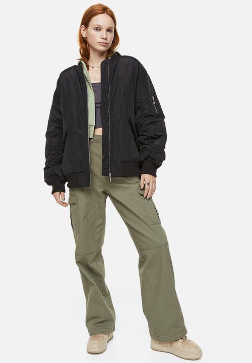 H&M - Padded bomber jacket - black