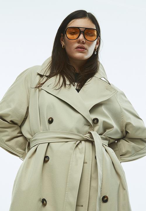 H&M - Double-breasted trench coat - beige