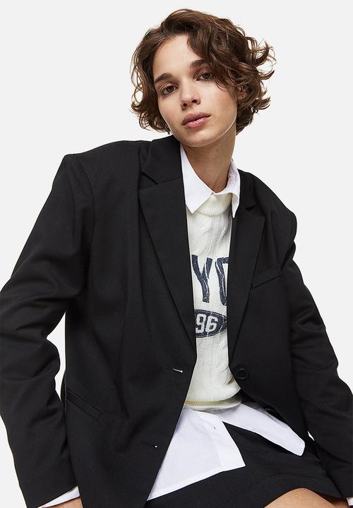 H&M - Single-breasted blazer - black