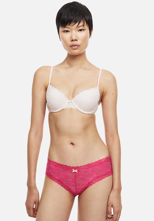 H&M - 3-Pack lace hipster briefs - multi