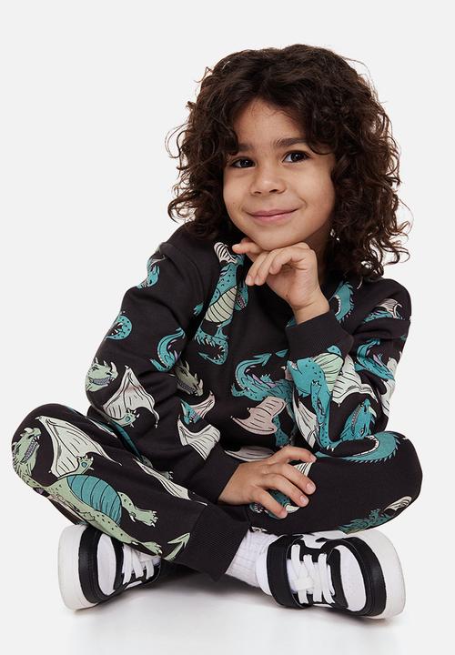 H&M - Sweatshirt - black / dragons 