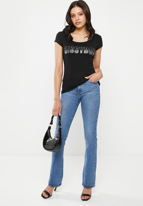 SISSY BOY - Regular fit top - black