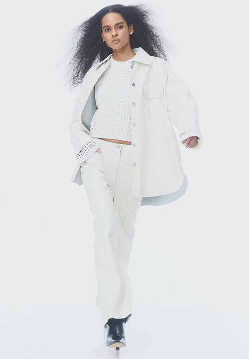 H&M - Pointelle-knit jumper - white