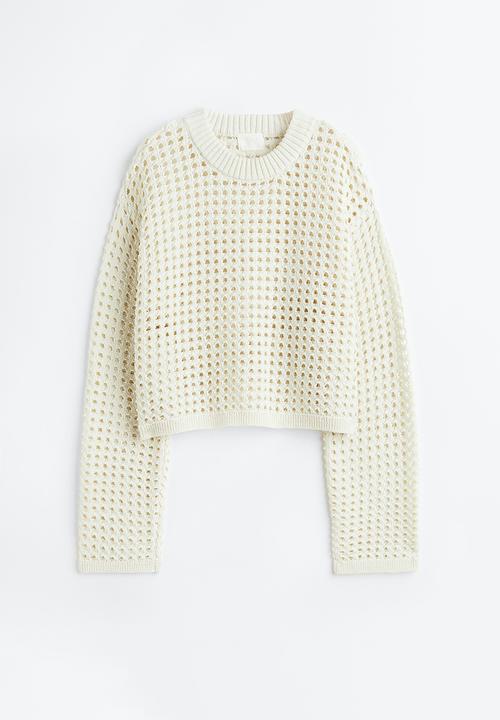 H&M - Pointelle-knit jumper - white