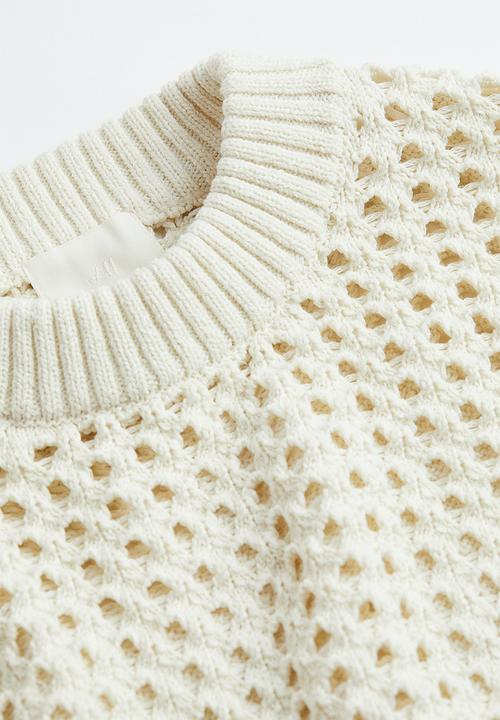 H&M - Pointelle-knit jumper - white