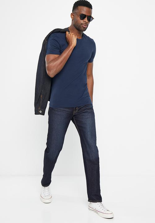 Levi’s® - Slim 2 pack crew neck - dress blues & white 