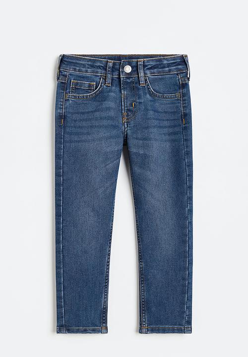 H&M - Relaxed tapered fit jeans - denim blue 