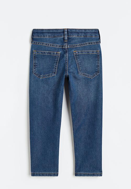 H&M - Relaxed tapered fit jeans - denim blue 