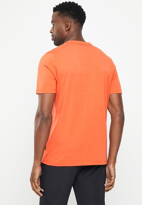 PUMA - Ess logo tee  - chili powder