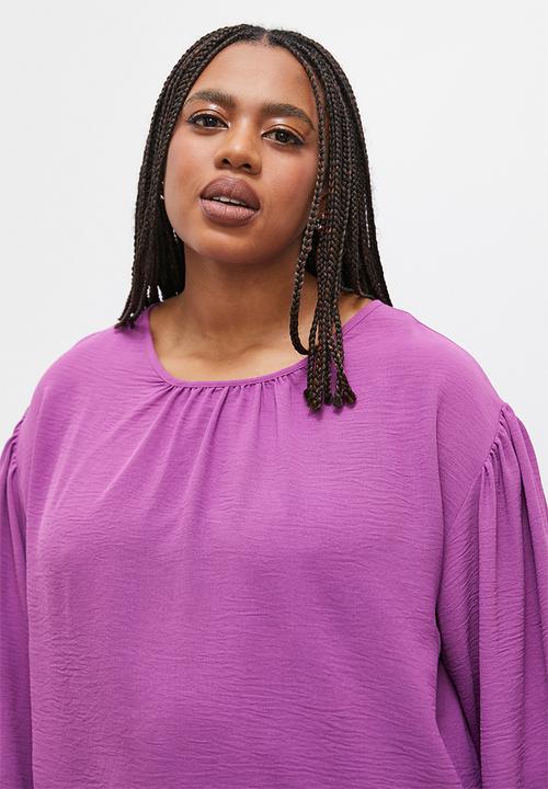 Superbalist - Easy balloon sleeve crew shell - dhalia