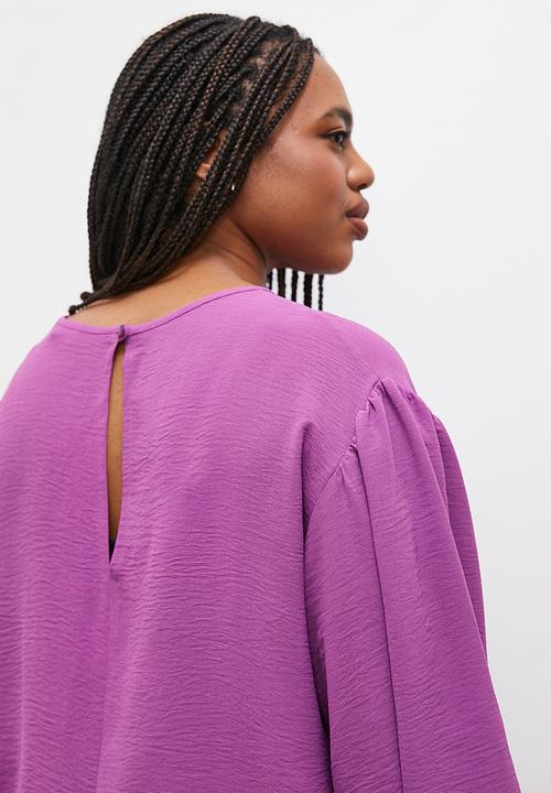 Superbalist - Easy balloon sleeve crew shell - dhalia