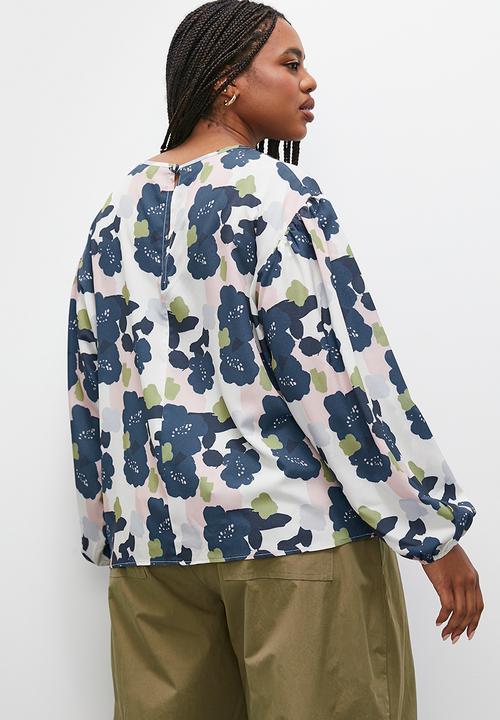 Superbalist - Easy balloon sleeve crew shell - multi