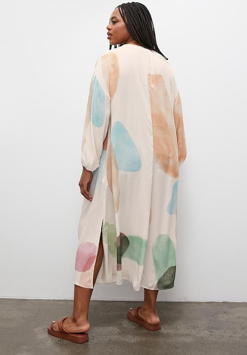 Superbalist - Kaftan dress with volume sleeve - multi