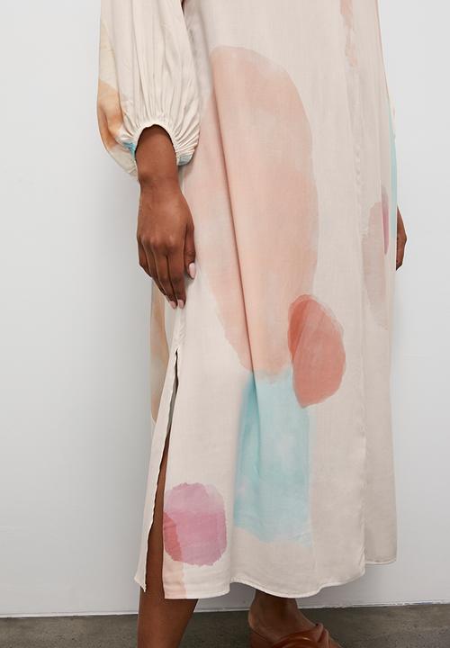 Superbalist - Kaftan dress with volume sleeve - multi