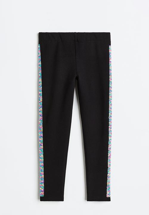 H&M - Brushed-inside leggings - black