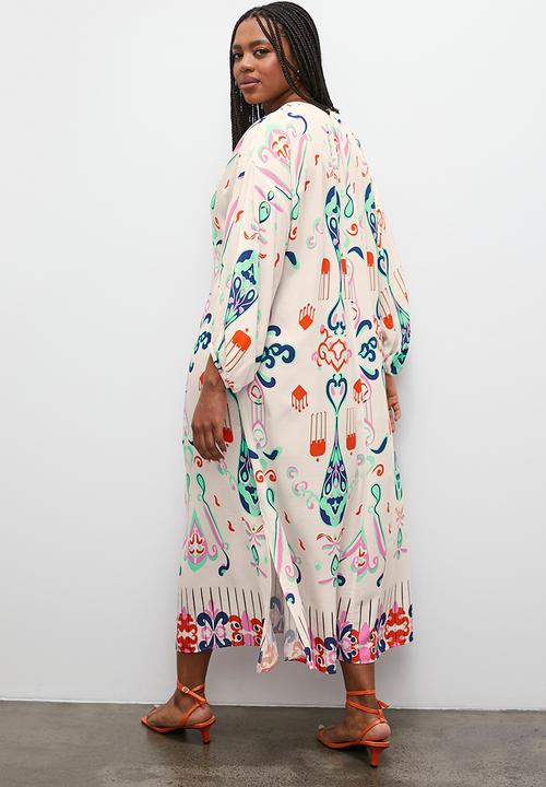 Superbalist - Kaftan dress with volume sleeve - multi