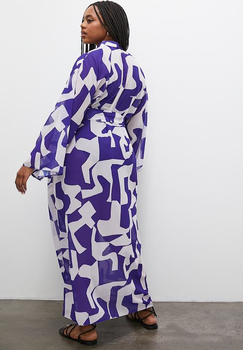Superbalist - Modaxi cover up - blue & white