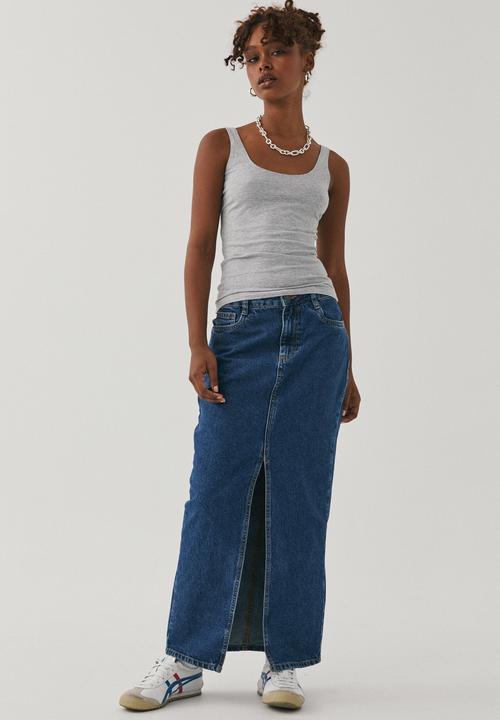 Supré  - Talia scoop neck tank - grey marle