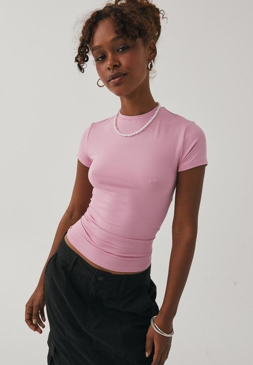 Supré  - Shay short sleeve top - sugar pink