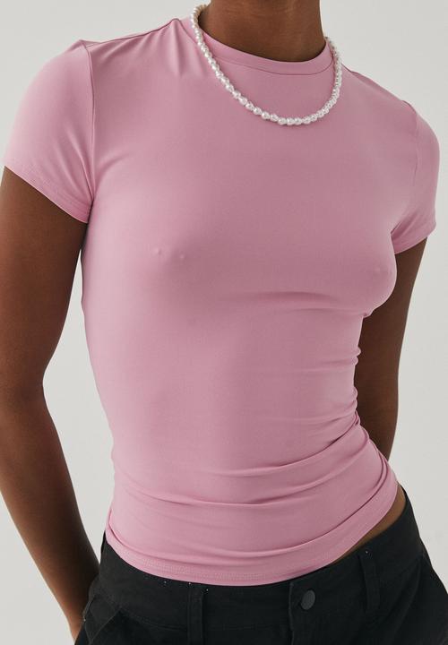 Supré  - Shay short sleeve top - sugar pink