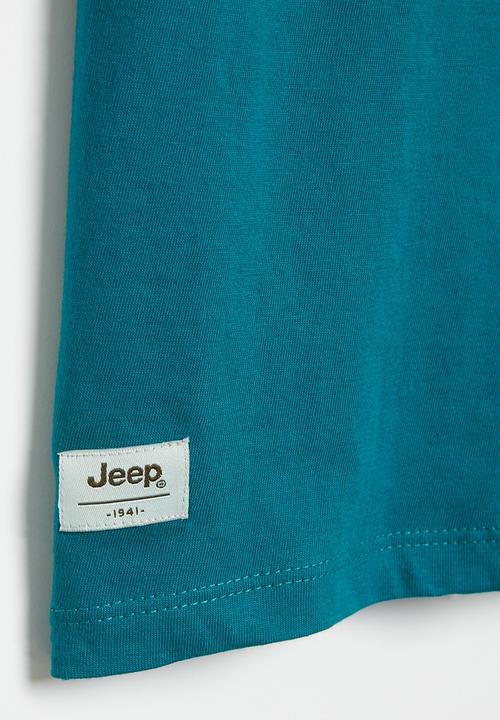 JEEP - Basic print graphic tee - blue