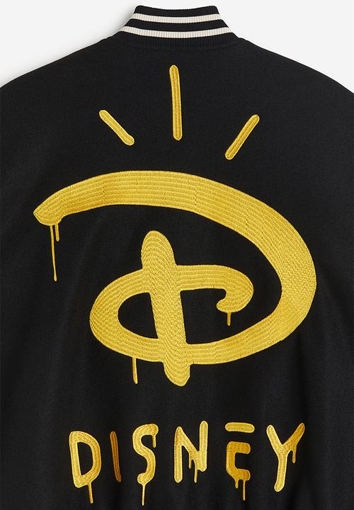 H&M - Regular fit baseball jacket - black/disney100