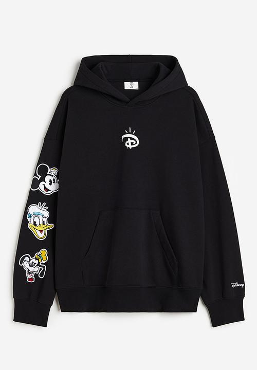 H&M - Oversized fit hoodie - black/disney100