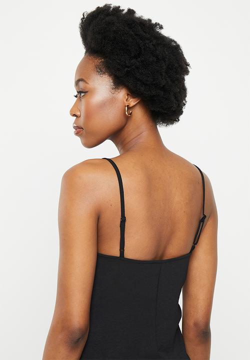 ONLY - Mai waterfall maxi dress wvn - black