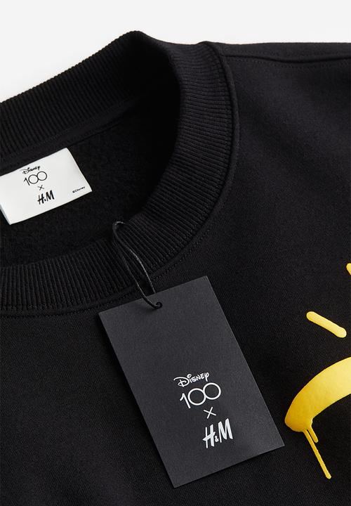 H&M - Loose fit sweatshirt - black/disney100