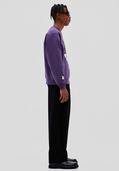 H&M - Loose fit sweatshirt - dark purple/disney100