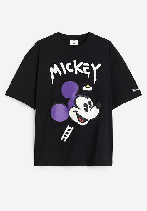 H&M - Loose fit T-shirt - black/disney100