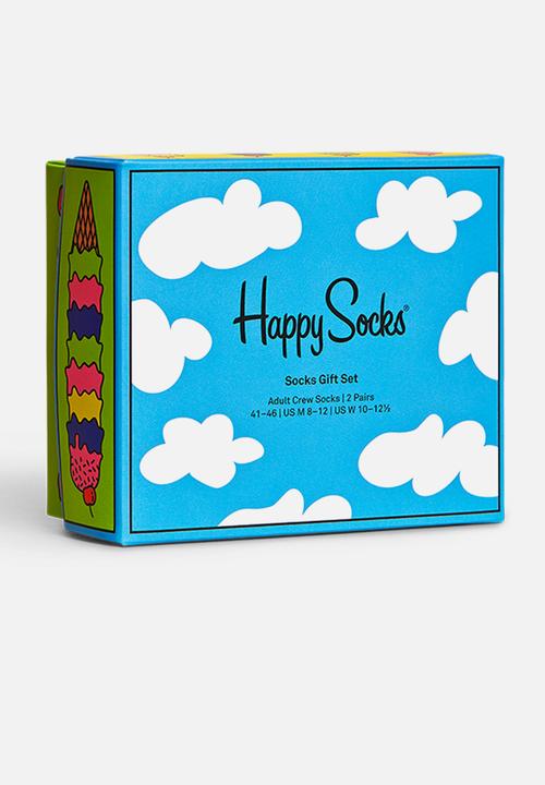 Happy Socks - 2-Pack sunny day socks gift set - multi