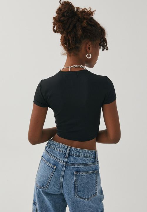 Supré  - Paloma short sleeve top - black