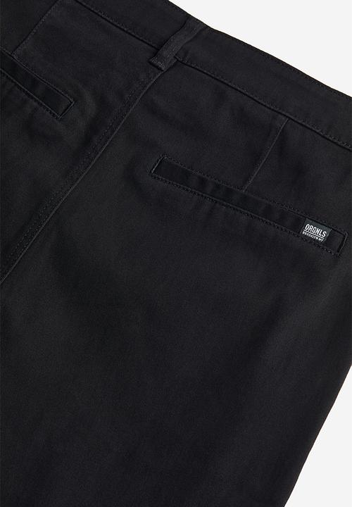 H&M - Slim fit chinos - black